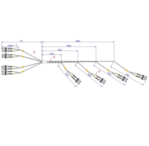 OPC8I90C-SA-DP - CAVO 8 FO 90M IN ST DUP